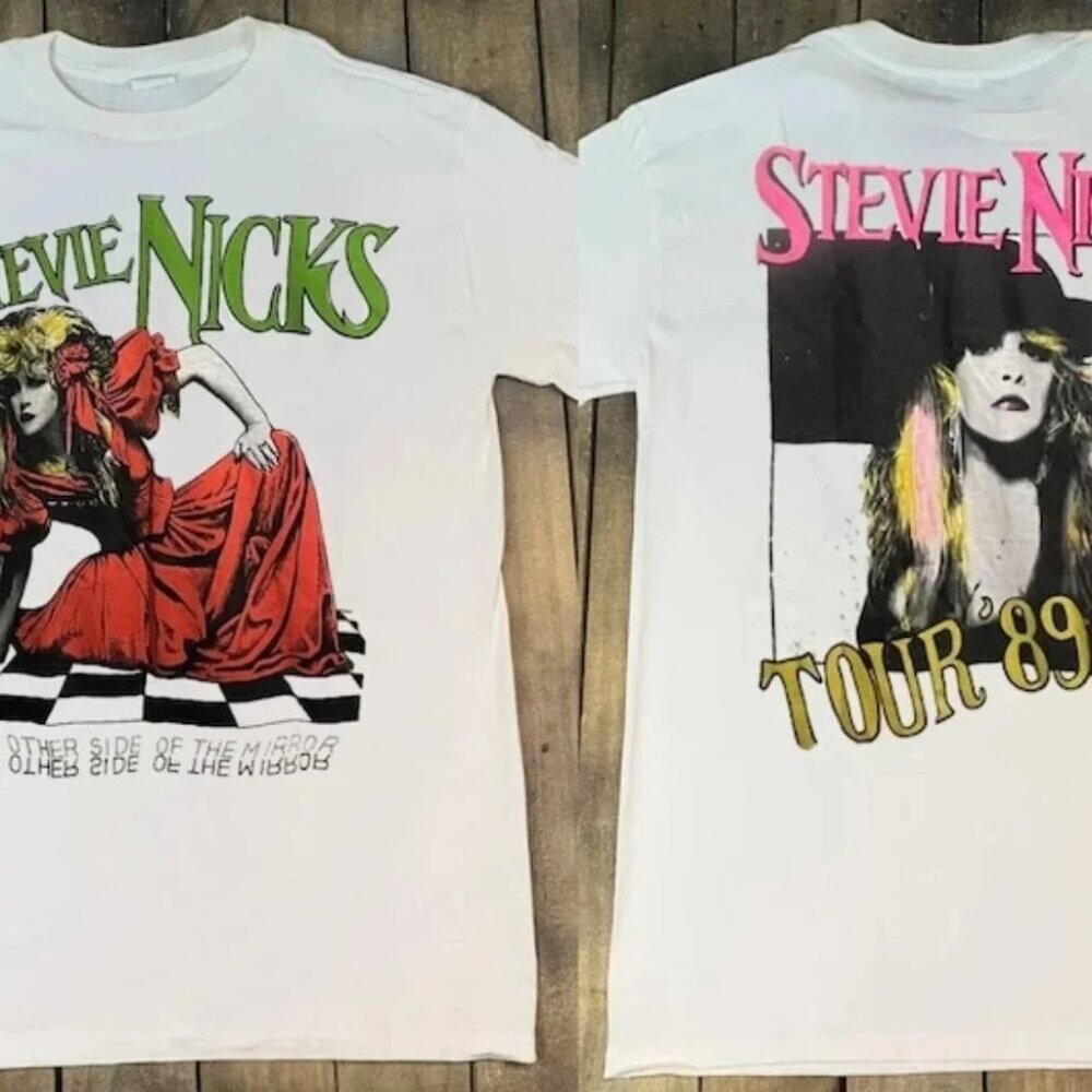 Vintage Stevie Nicks Other Side of the Mirror Tour Graphic T shirt_61_11zon 98